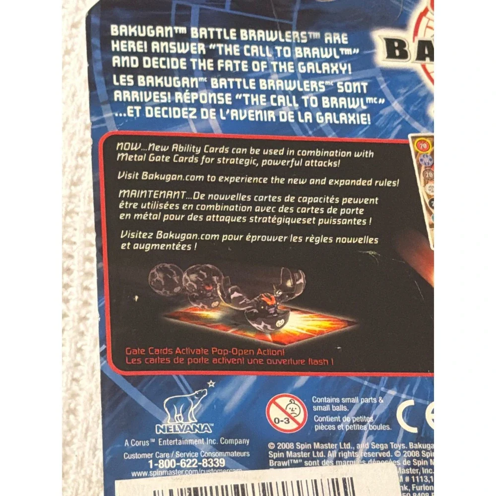 Bakugan‎ Battle Brawlers Booster Pack Series 2 With Metal Gate Card Blue Falcon